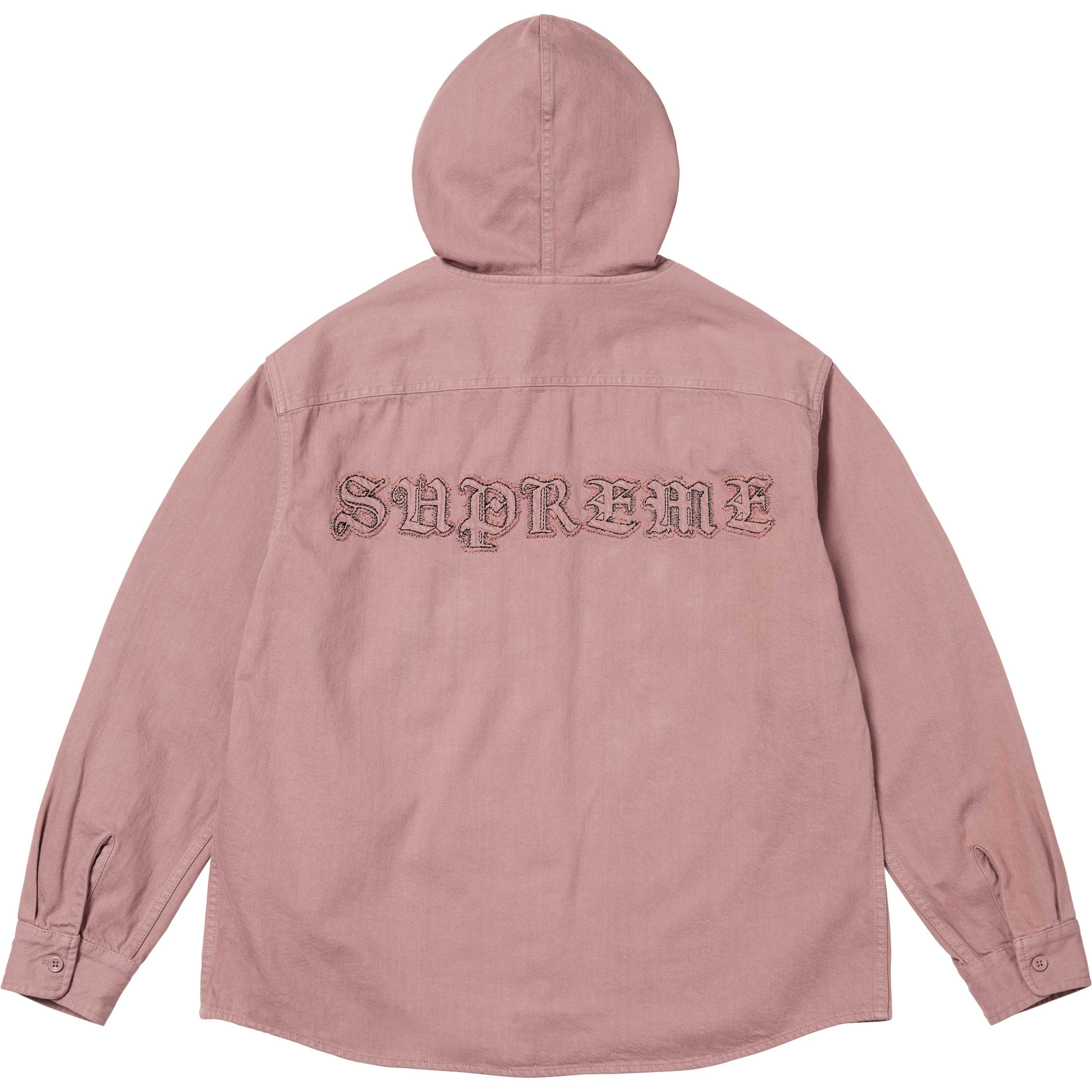 Hooded Denim Shirt view 6